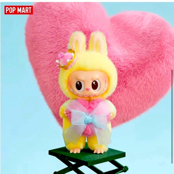 POP MART Accessories - Yellow and Pink Labubu Queen Plush